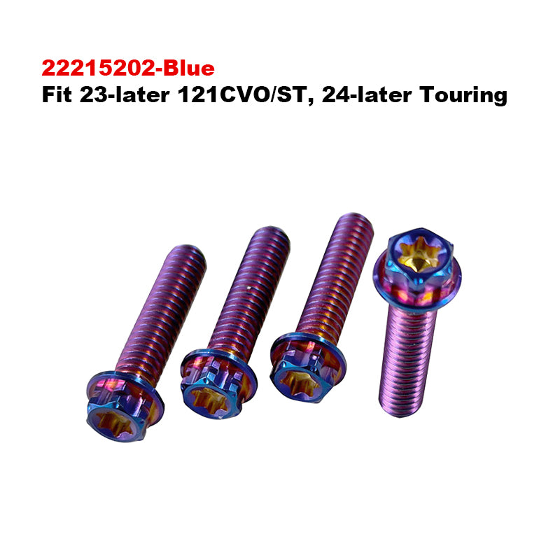 Adjustable Air Deflector Titanium Alloy Bolts Fit 121 CVO/ST 24-later 117 Touring Road Glide and Street Glide Motorcycle