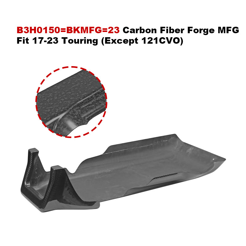 HD 121/117 Touring Motorcycle Carbon Fibre Skid Plate Protective Engine Guard Plate for 2017-later Road Glide Body Systems