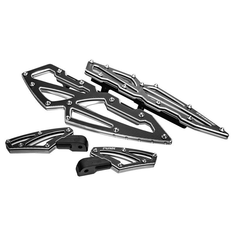 GASHOO Motorcycle Accessories Rider/Passenger Footboard Aluminum Fit Touring FL Softail Modified Back Foot Pegs Foot Controls