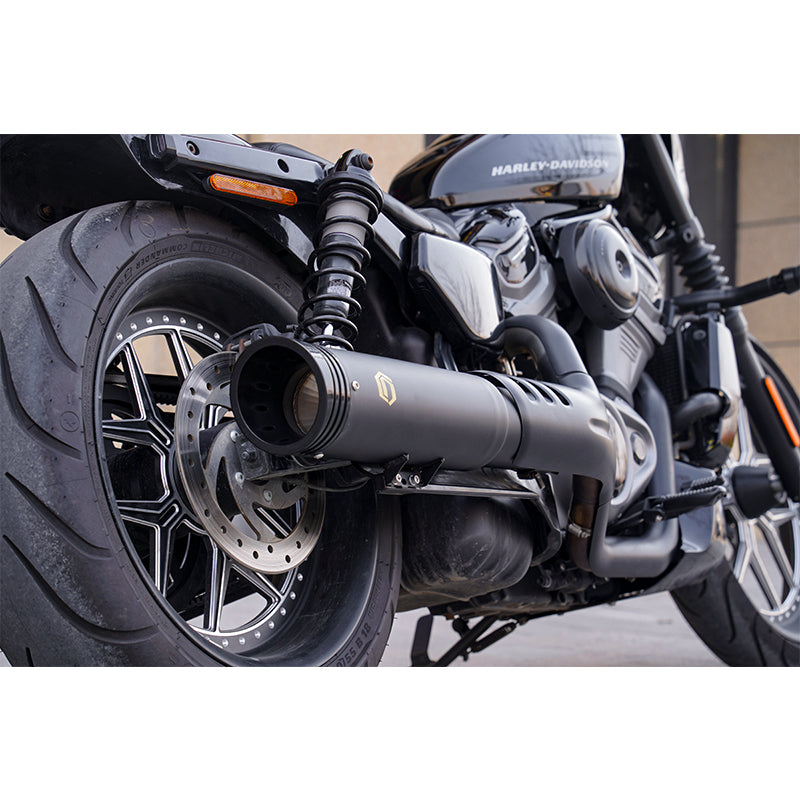 New Chiefdom Brass Exhaust for 2022-later RH975 Motorcycle Nightster 975 Black Slip-On Mufflers
