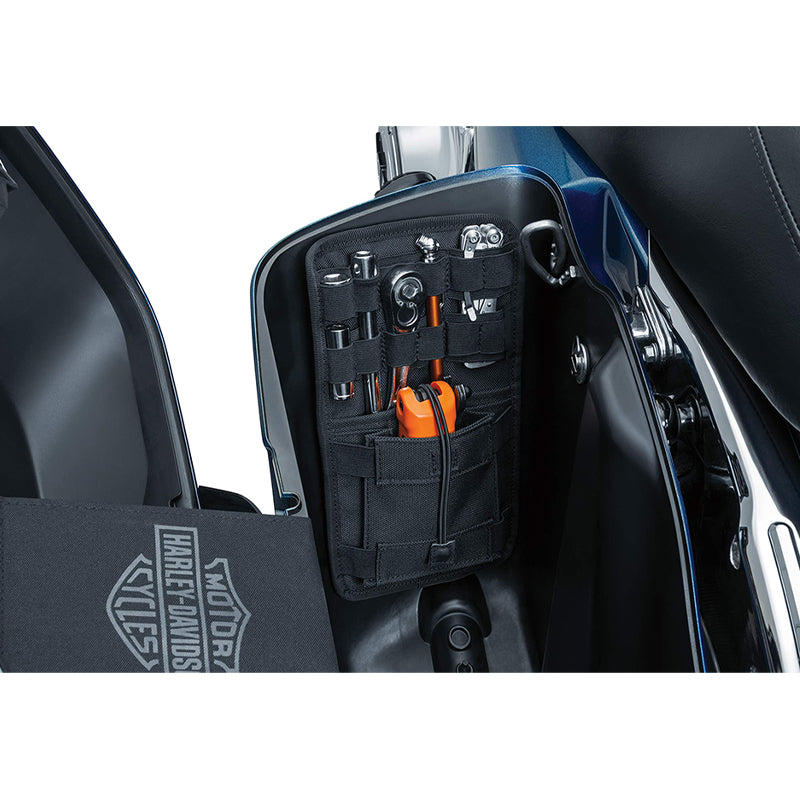 Chiefdom Saddlebag Internal Organizer for HD Touring Motorcycle Hard Side Box Black Tool Storage Bag Left Right