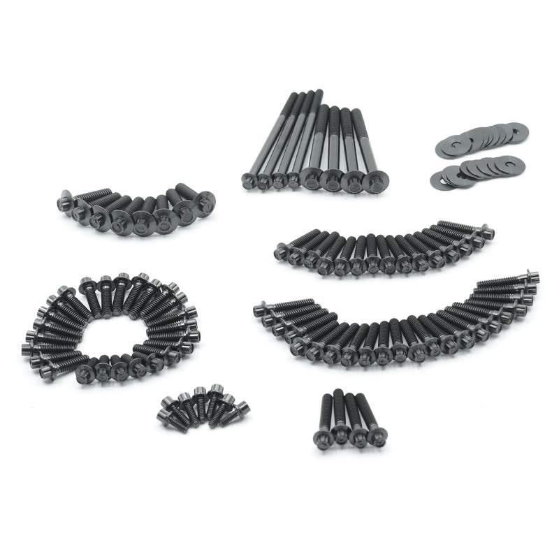 Motorcycle Titanium Alloy 102 Engine Bolts PB Style Screw Set for M8 Touring Softail 121 Road Glide CVO Accessory