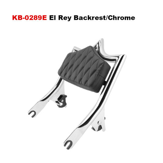 1.25inch El Rey Backrest Fit HD Touring Motorcycle 121CVO/117 Road Glide Street Glide Classic Passenger Backrest