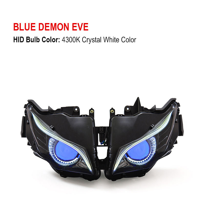 Hondaa CBR1000RR 2012-2016 Projector LED Headlight Assembly Optical Fiber Plastic 6000k Perfect Fit Motorcycle Led Headlights