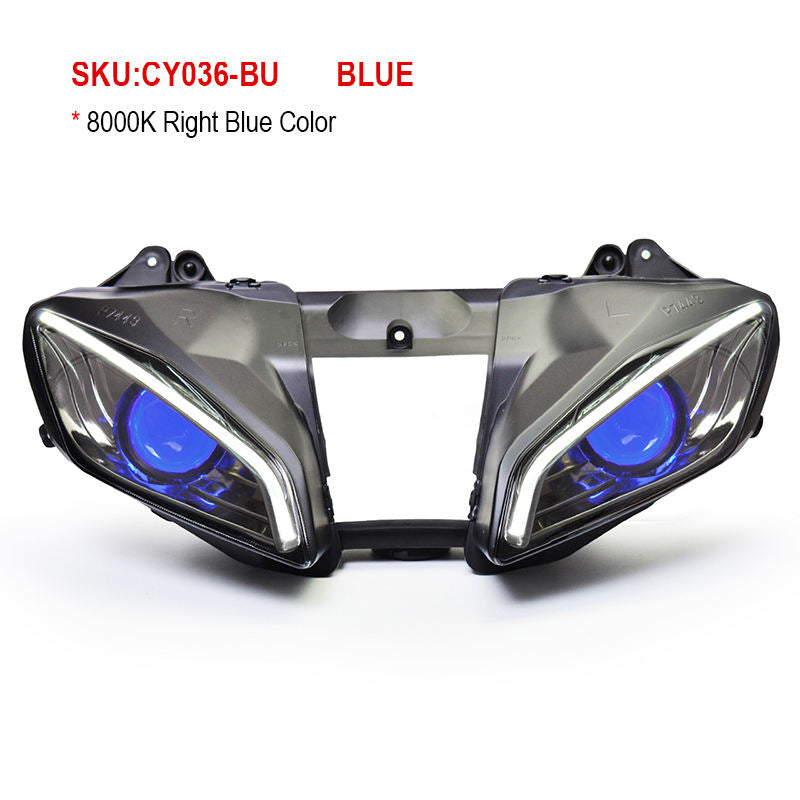 Yamaha YZF R6 2008-2016 LED Headlight Assembly Projector Front Position Plastic 6000K Color Temperature Motorcycles Made China