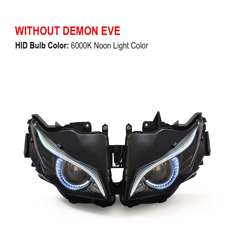 Hondaa CBR1000RR 2012-2016 Projector LED Headlight Assembly Optical Fiber Plastic 6000k Perfect Fit Motorcycle Led Headlights