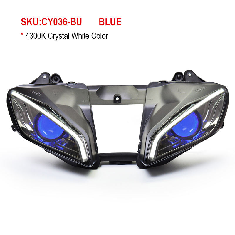 Yamaha YZF R6 2008-2016 LED Headlight Assembly Projector Front Position Plastic 6000K Color Temperature Motorcycles Made China