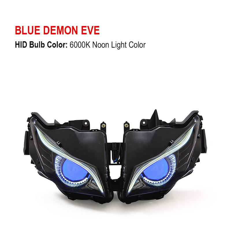 Hondaa CBR1000RR 2012-2016 Projector LED Headlight Assembly Optical Fiber Plastic 6000k Perfect Fit Motorcycle Led Headlights