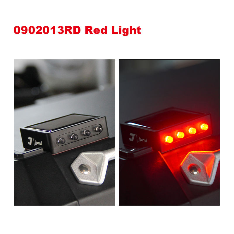 Motorcycle Side Box LED Solar Strobe Light 1250GS Top Case Red Yellow Night Ride Warning Emergency Signal Flashing Light