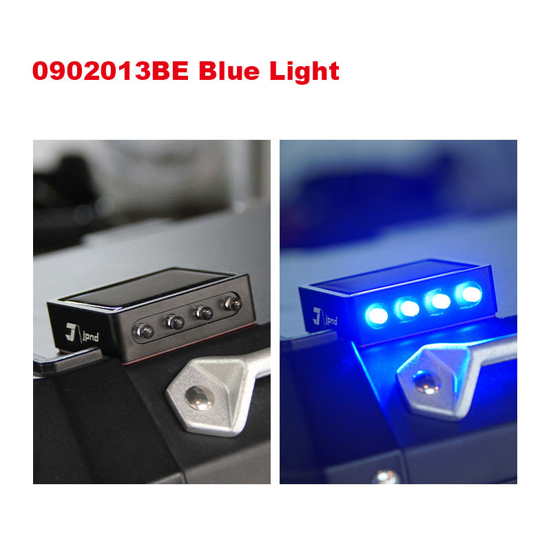 Motorcycle Side Box LED Solar Strobe Light 1250GS Top Case Red Yellow Night Ride Warning Emergency Signal Flashing Light