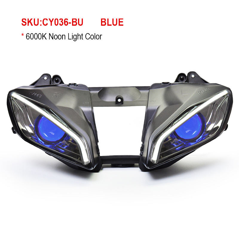 Yamaha YZF R6 2008-2016 LED Headlight Assembly Projector Front Position Plastic 6000K Color Temperature Motorcycles Made China