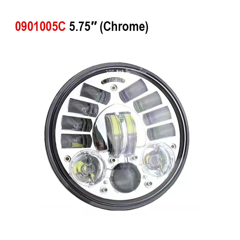 HD 883 XL1200 5.75inch LED Dynamic Softail 7inch Motorcycle Headlights with Turn Signal 12V Flashing 30W Power for Cars