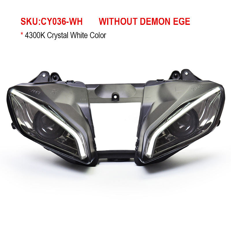 Yamaha YZF R6 2008-2016 LED Headlight Assembly Projector Front Position Plastic 6000K Color Temperature Motorcycles Made China
