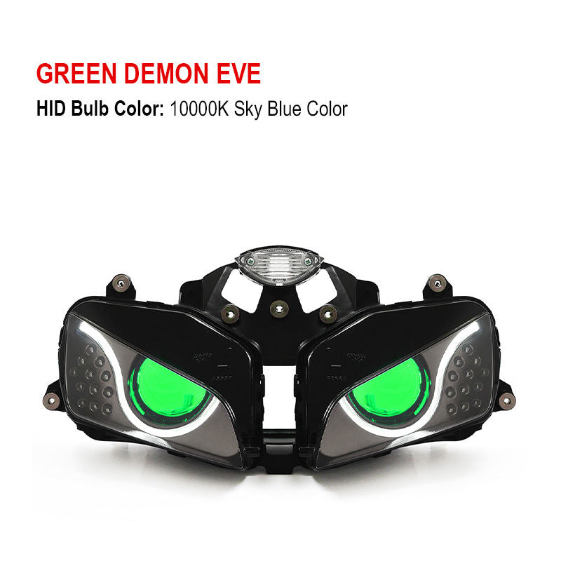 Hondaa CBR600RR 2003-2006 New Condition ABS Material LED Optical Fiber Headlight Assembly 6000k Motorcycle Lighting Systems