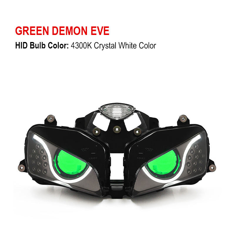 Hondaa CBR600RR 2003-2006 New Condition ABS Material LED Optical Fiber Headlight Assembly 6000k Motorcycle Lighting Systems