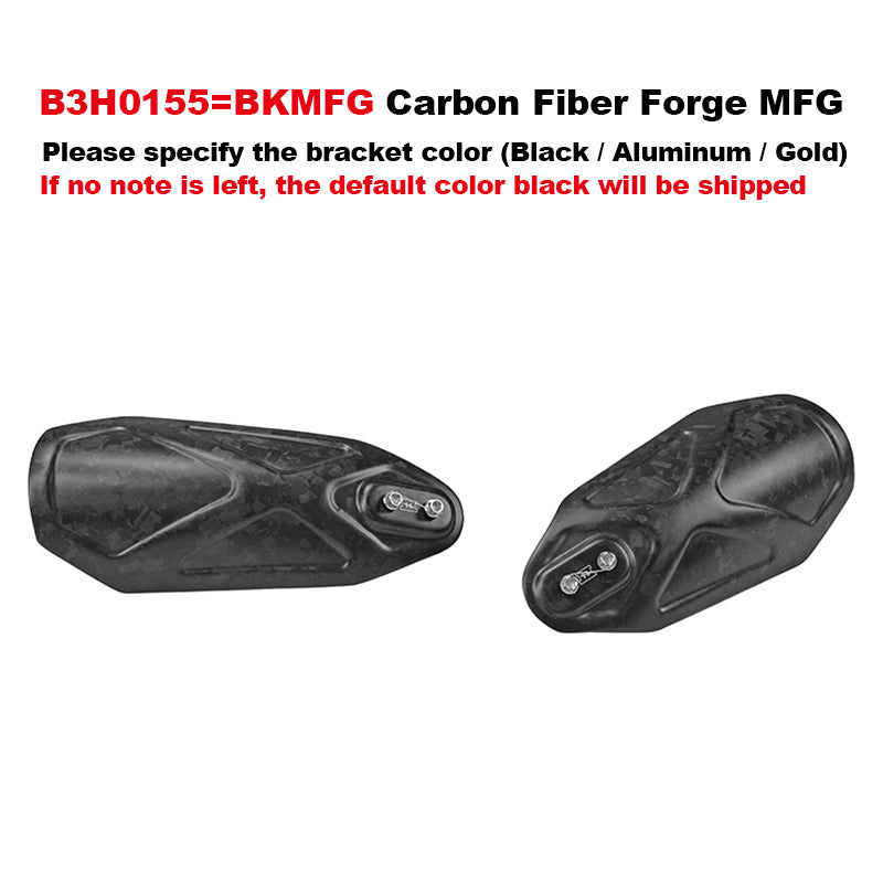 Black3 Carbon Fiber Front Hand Guards PB Style for Touring and Softail Motorcycle Retrofit/Upgrade Accessories