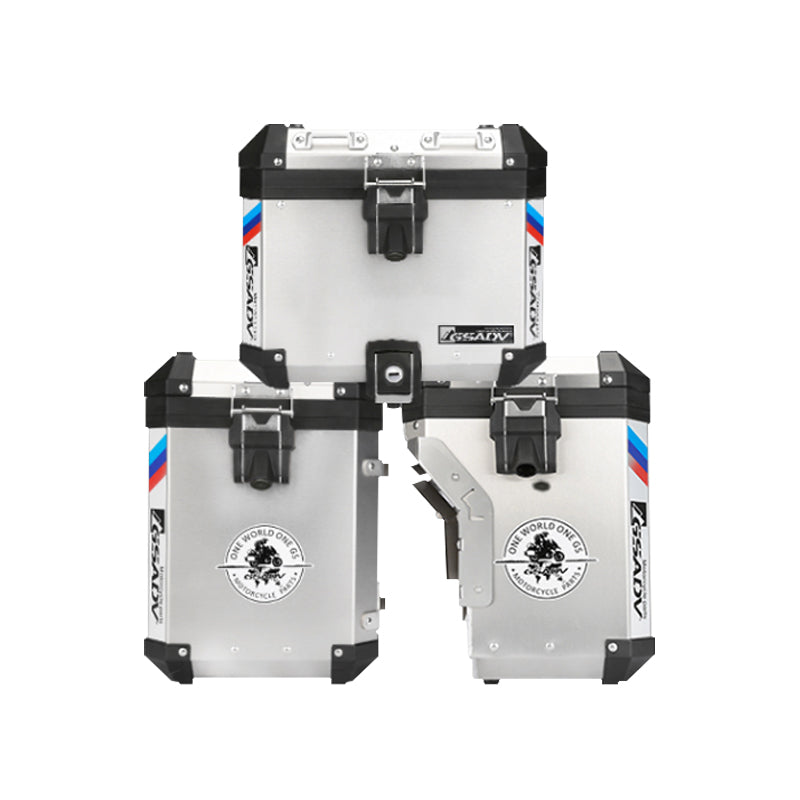 GSADV Aluminum Motorcycle Top Boxes for F750GS Tail Box Top Case Rear Trunk Side Cases Panniers