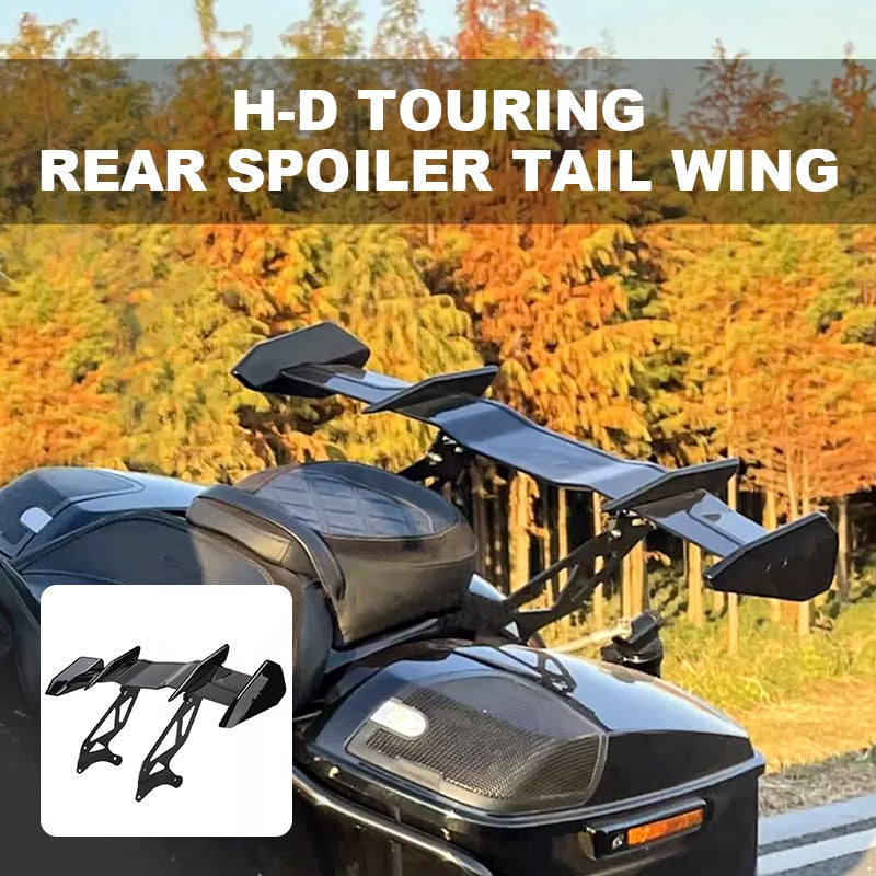 Detachable ABS Rear Spoiler Tail Wing Upper Splitter Bright Black for 2015-later Touring Road Glide Motorcycle Accessories