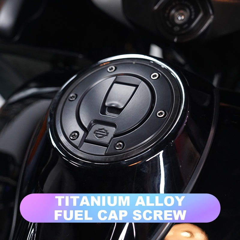 PB Style Titanium Alloy Fuel Cap Tank Cover Screws 2023 121 Road Glide/Street Glide CVO Pan America Sportster S Motorcycles New