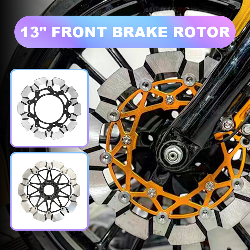 PB Style 5-Bolt Performance 13 Inch Front Brake Rotor for HD Touring and Softail Motorcycle Brake Systems