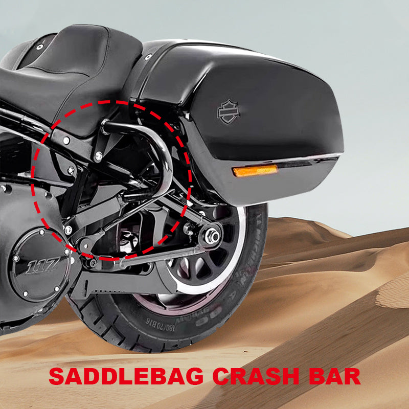 Motorcycle for HD LowRider ST ClubStyle Saddlebag Protects Crash Anti-fall bar Fit Sport Glide Gloss Black Rear Guards