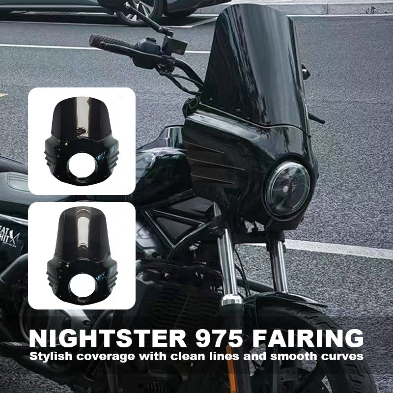 2022 Nightster 975 Front Headlight Fairing Cover Kits With Smoke Windshield Product for Optimizing Visibility