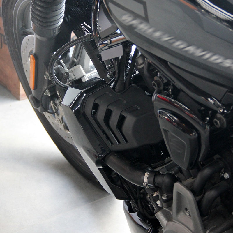 2022 Nightster975 Motorcycle Tank Radiator Cover Hot Cooling Air Deflector Spoiler Guard Steel PC Material Fit RH975 Later Model
