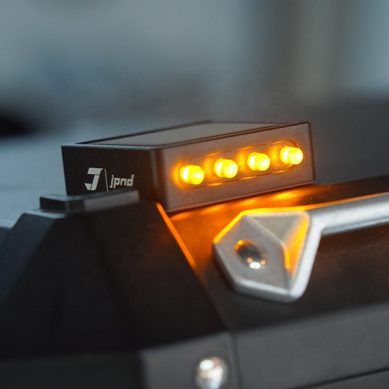 Motorcycle Side Box LED Solar Strobe Light 1250GS Top Case Red Yellow Night Ride Warning Emergency Signal Flashing Light