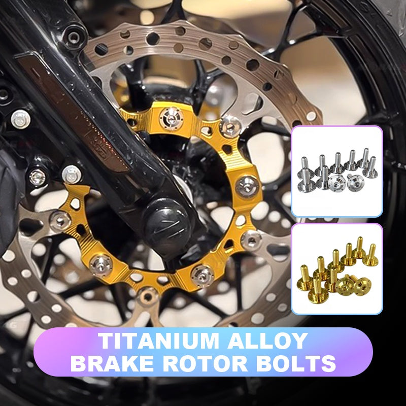 2014-2023 Touring Road Glide/Street Glide Large 5-Bolt Pattern Gold Titanium Alloy Brake Rotor Bolts Motorcycle Accessories