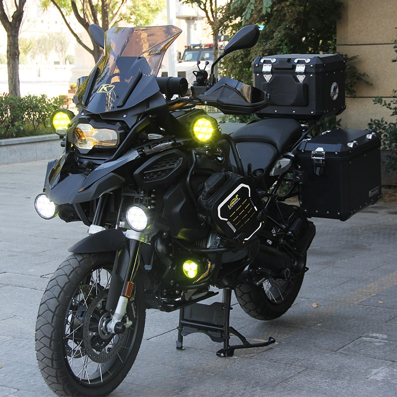 Comprehensive Modification Plan for R1250 GS Motorcycle Blacking Front Accessory Upgrades & Mods Extensively Equipped