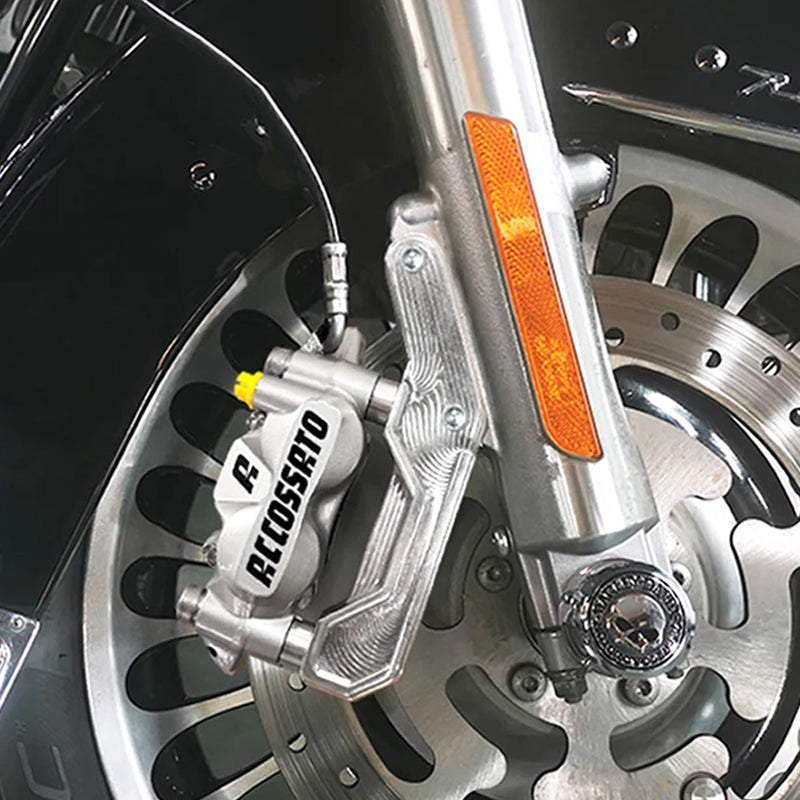 Motorstyle Radial Front Brake Caliper Mounting Bracket for HD Softail Touring 11.5" & 11.8" or 320mm Rotors