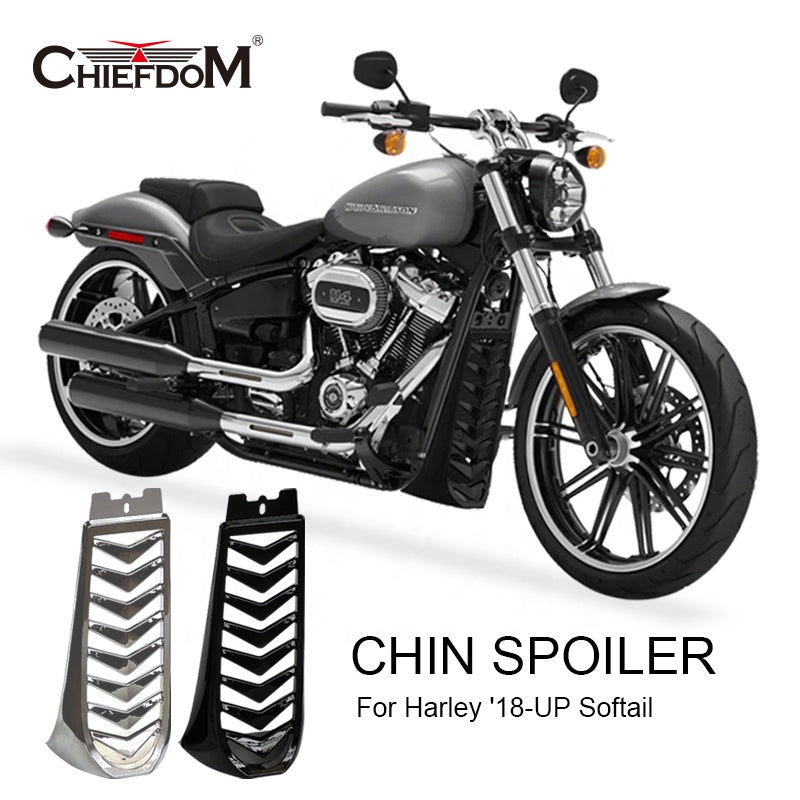 Black Precision Spoiler Frame Cover Kit for Harley Softail Fairing Radiator Shroud Heat Sink Cover Cooling System Guard