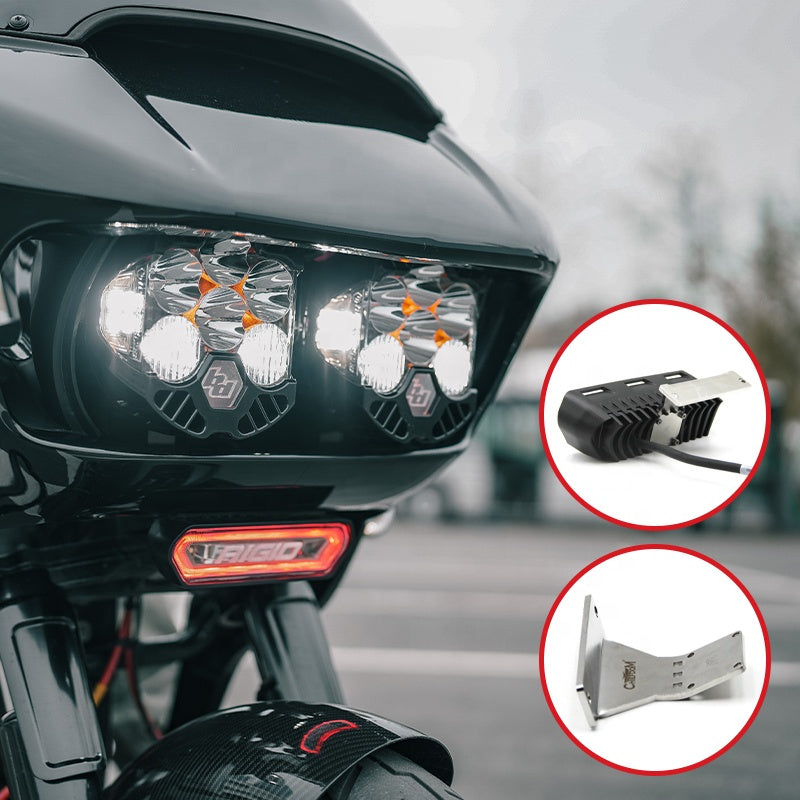 RIGID Industries Chase Taillight Stainless Steel Mounting Bracket for 15-later H-D Road Glide Motorcycle Accessories