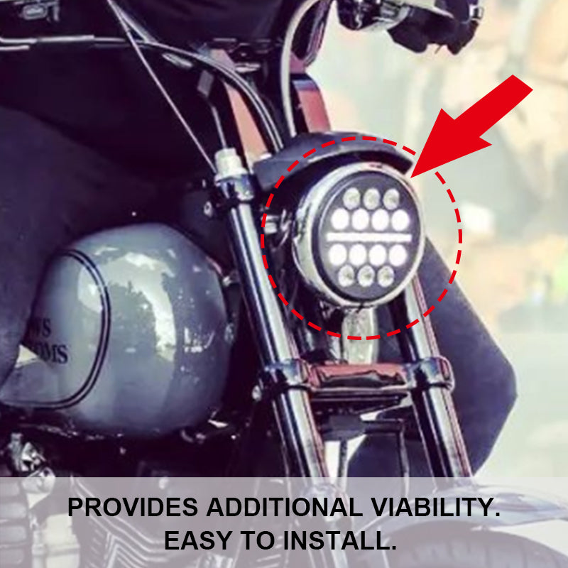 For Harley Motorcycle LED Headlight DS Style Installation of Sportster and Softail Motorcycles Equipped with 5.75 Inch Headlight