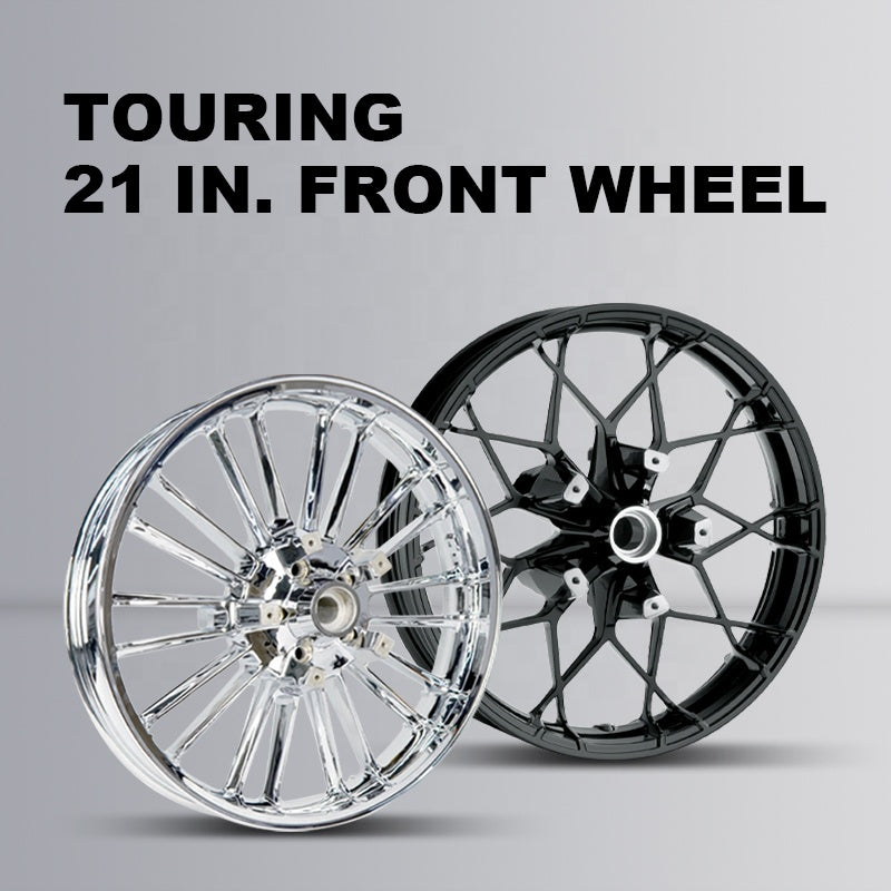 Customized 21-Inch Front Wheels Fit HD 14-later Touring Road Glide, Street Glide, Electra Glide Motor Accessory