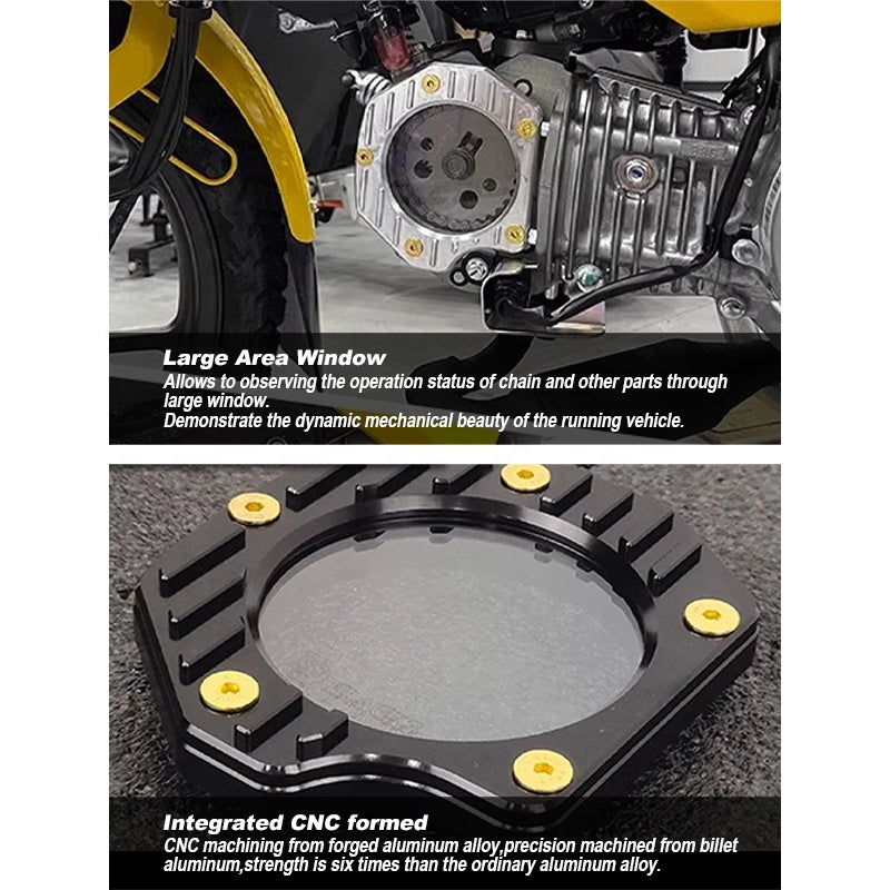 CrossCub110 CNC Aluminium Alloy Clear Camshaft Cover Engine Transparent Cam Cover for CC110 Motorcycle Frame & Body Parts