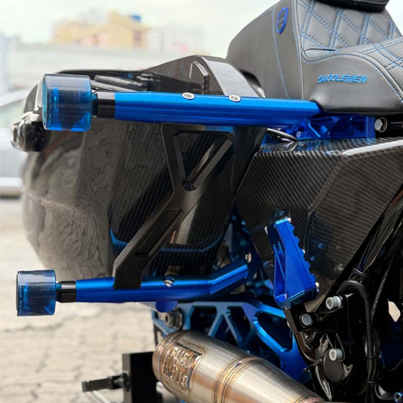 PB Style Crash Bar Slider/End Caps for Street Glide Road Glide & 121Touring Rollers Motorcycle Accessories Upgrade Kit