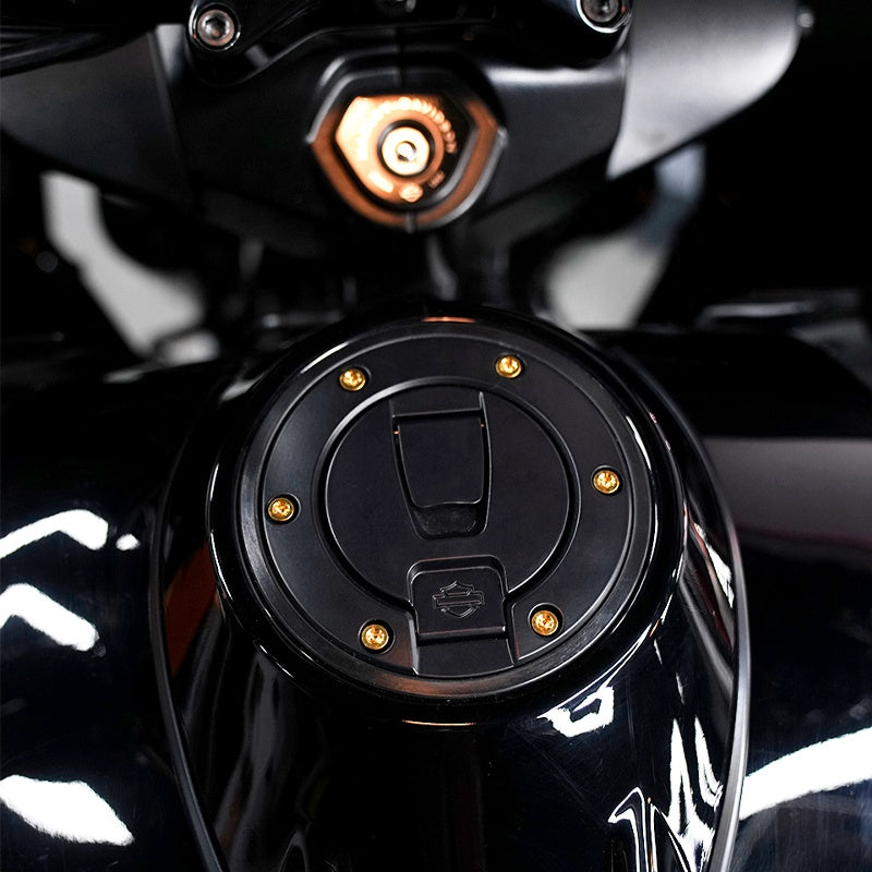 PB Style Titanium Alloy Fuel Cap Tank Cover Screws 2023 121 Road Glide/Street Glide CVO Pan America Sportster S Motorcycles New