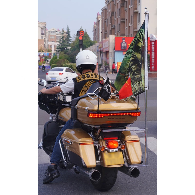 HD Touring Electra Glide Wind-Resistant Flag Mounting New Single Side Flagpole Road Glide Street Glide Motorcycle Accessories