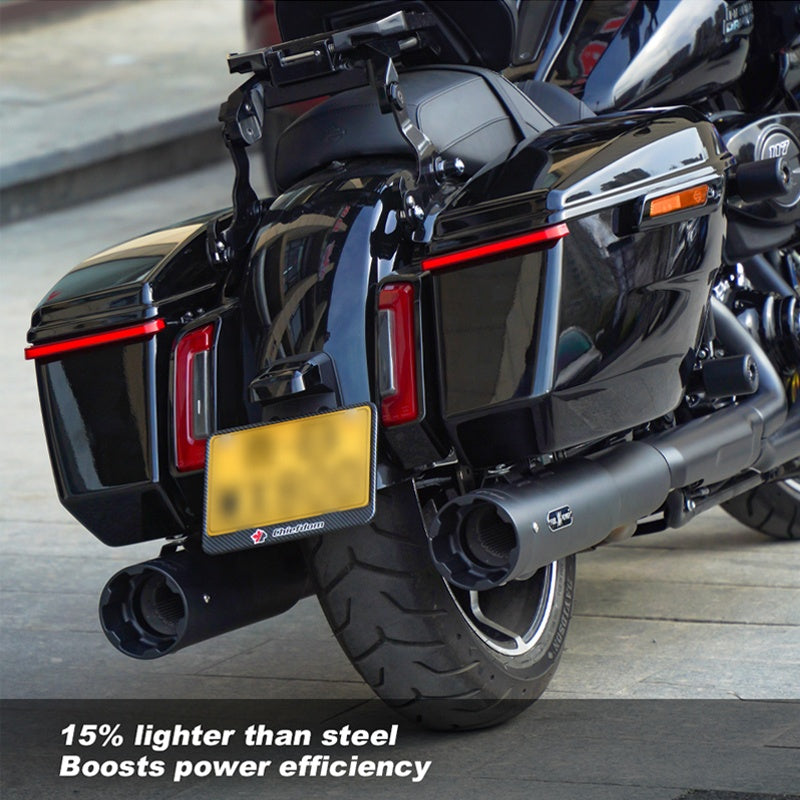 2017-Later HD Electra Glide Road Glide Street Glide Performance Exhaust Titanium Alloy Black Slip-On Mufflers 121CVO New