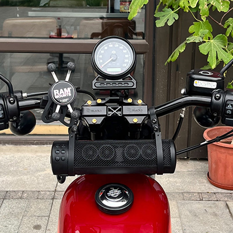 2014-Later Sportster XL883N Motorcycle Riser Top Gauge Mount Adjustable Tilt 1200N Gauge Bezel New Condition Aluminum Alloy