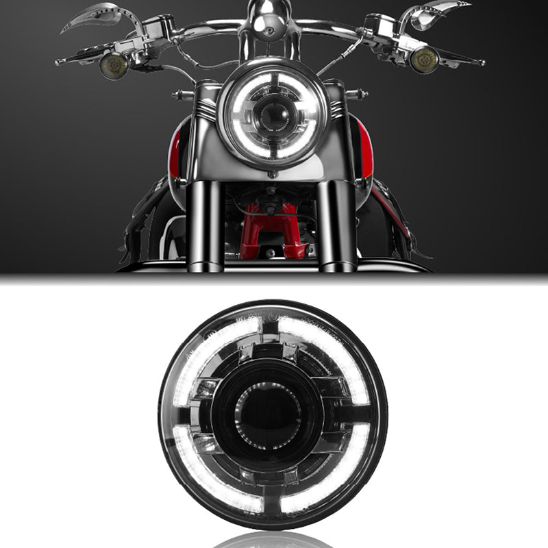 Harleey Davidson Street Glide 7 Inch LED Headlamp 300% Brighter High Beam Easy Installation Product Motorcycle Headlight Amber