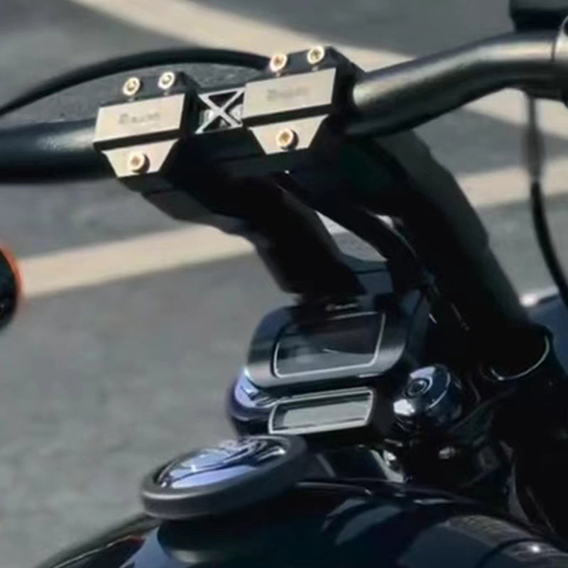 2018-Later HD Motorcycle Street Bob and LowRider ST T-Bar Gauge Mount with New T-BAR Clamp for Breakout Tachometer