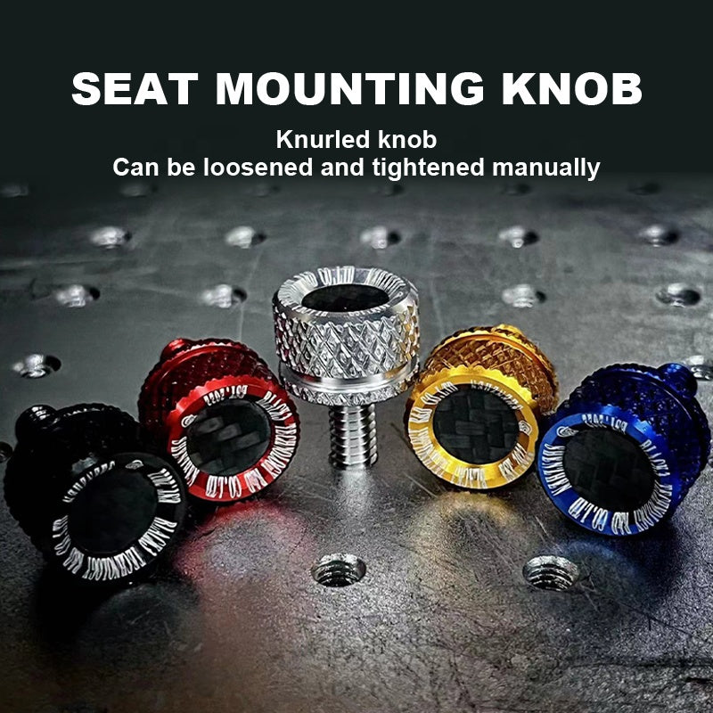 HD Softail 883 Motorcycle Parts Carbon Adjustable MANUALLY SEAT MOUNTING KNOB New Seat Fastening Knob Seat Installation