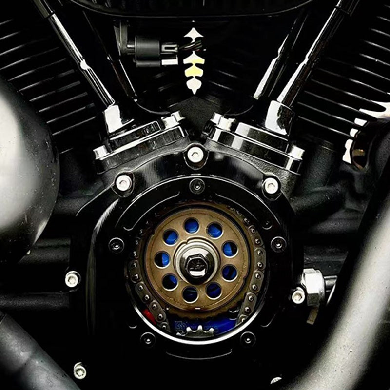 Motorcycle Transparent Cam Cover for HD 17-later Touring and 18-up Softail PB Style Vision Den Engine Clear Camshaft Cover