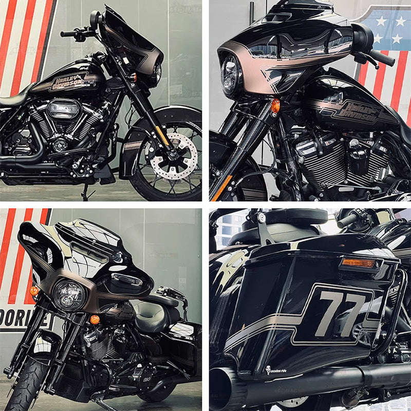 Premium Custom Decals for Motorcycles Luxury Design with Superior Quality Graphics Protective and Decorative Aesthetic