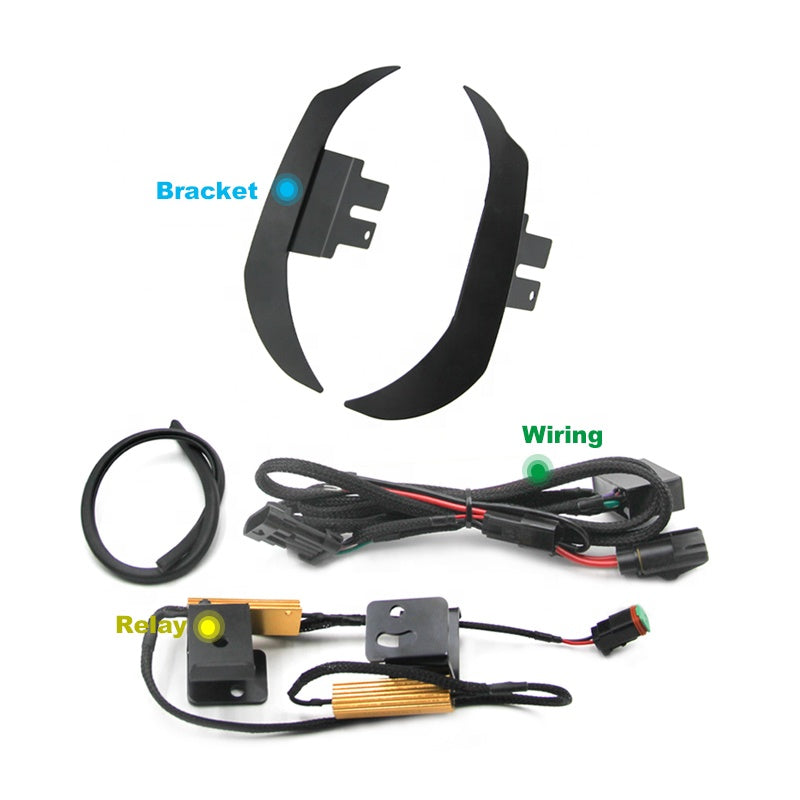 Baja LP9 Headlight Wiring Harness Bracket for 2023 HD 121 Street Glide CVO 2024 117 Street Glide Motorcycle Accessories