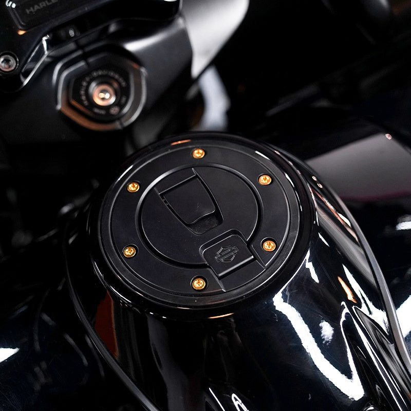 PB Style Titanium Alloy Fuel Cap Tank Cover Screws 2023 121 Road Glide/Street Glide CVO Pan America Sportster S Motorcycles New