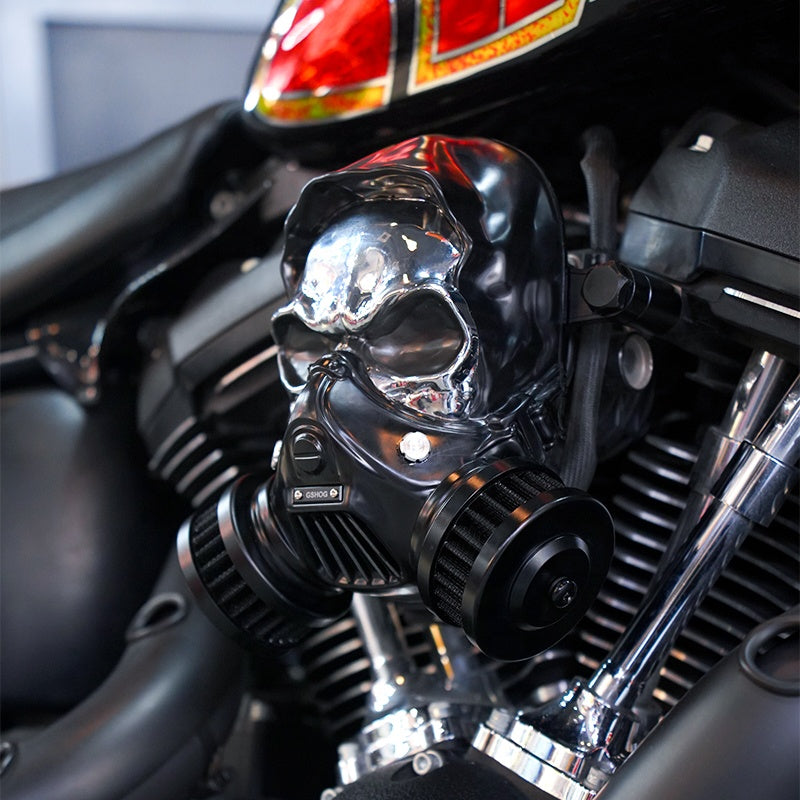 Washable Skull Air Cleaner Kit HD 2018-Later Softail 2017-Later Touring Aluminum-Magnesium Alloy Motorcycle Modified Air Filter