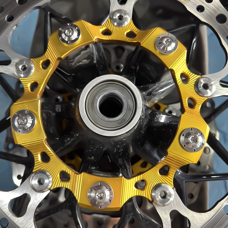 2014-2023 Touring Road Glide/Street Glide Large 5-Bolt Pattern Gold Titanium Alloy Brake Rotor Bolts Motorcycle Accessories